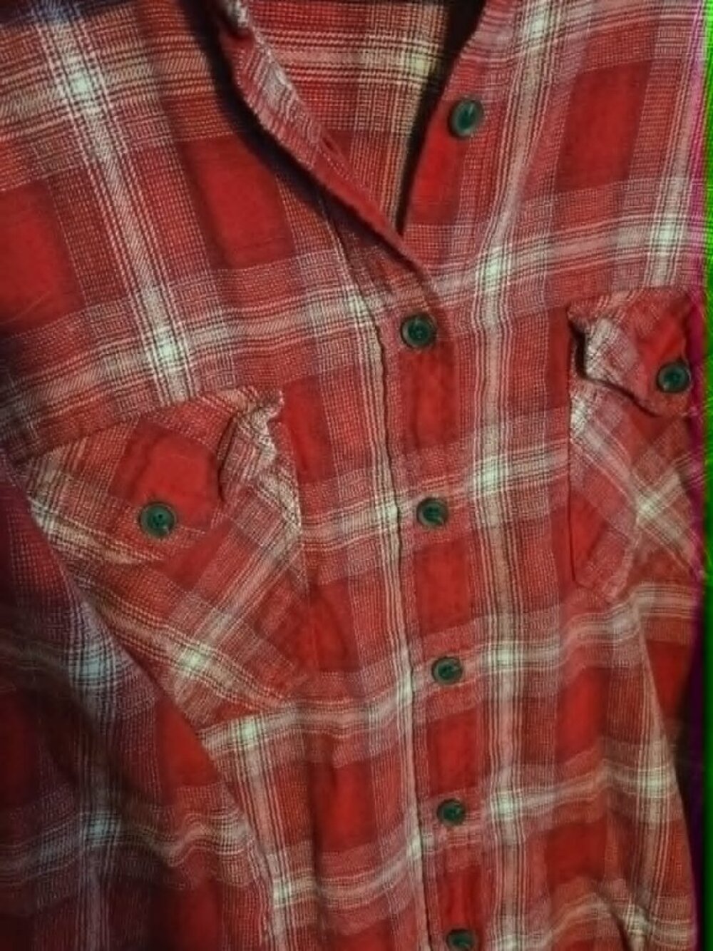 Wild Fable Red Plaid Flannel Button Up Shirt | Oversized 90s Grunge Mom XXL 2022